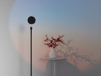 现代日落落地灯