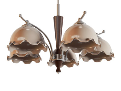 美式花朵灯罩吊灯