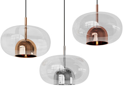 现代球形玻璃灯罩吊灯