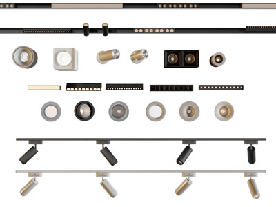 现代筒灯射灯 轨道磁吸灯