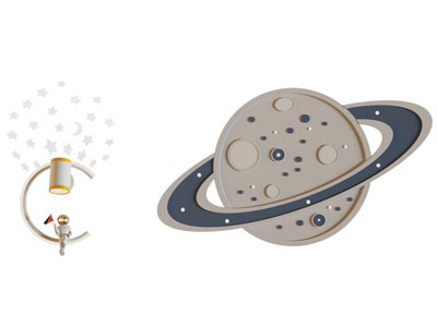 现代卡通行星壁灯 墙饰