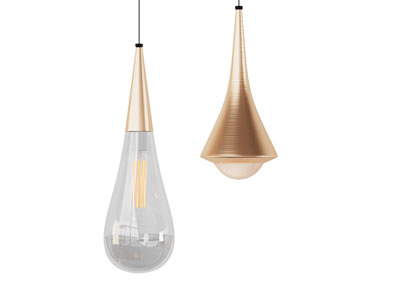 现代单头水滴造型吊灯