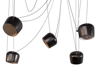 工业风loft黑色灯罩吊灯