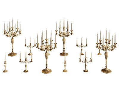 欧式铁艺烛台 摆件