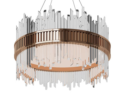 现代圆形水晶吊灯