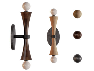 现代木质灯架壁灯