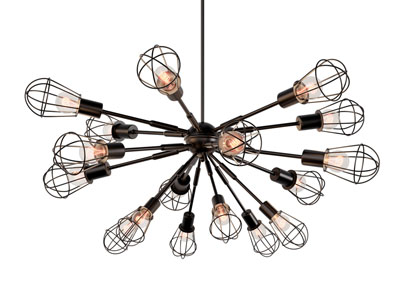 北欧金属镂空灯罩吊灯