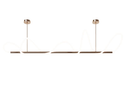 现代不规则灯管吊灯