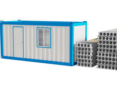 现代活动板房子 建筑构件