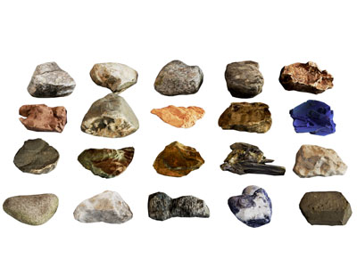 现代景观石头 岩石 矿石