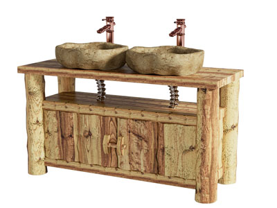 侘寂风民宿洗手台