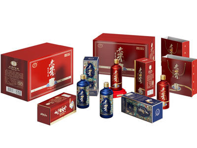 现代白酒 盒装白酒摆件美陈