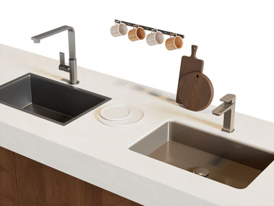 现代洗菜盆 杯子 厨房用品