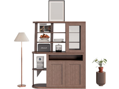 法式中古风收纳装饰柜3d模型 法式中古风收纳装饰柜