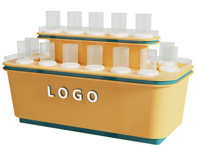 现代双层展台 展柜 摆台3d模型 现代双层展台 展柜 摆台