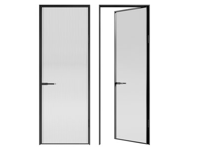 现代长虹玻璃门 房门 平开门3d模型 现代长虹玻璃门 房门 平开门