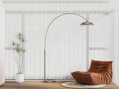 现代窗帘窗纱 懒人沙发 落地灯3d模型 现代窗帘窗纱 懒人沙发 落地灯