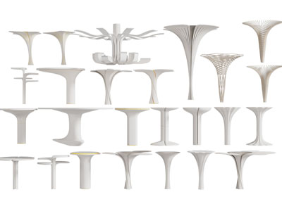 现代装饰柱子 景观柱子3d模型 现代装饰柱子 景观柱子