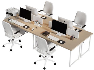 现代办公桌椅组合