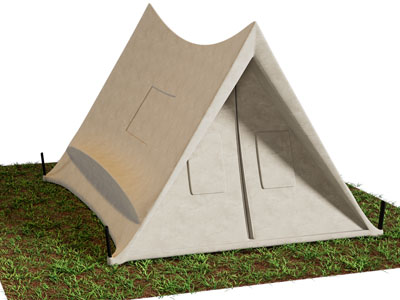 现代户外营地帐篷