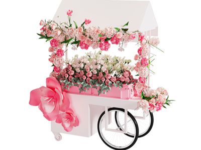 现代花束花车美陈