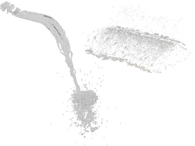 现代水流 水柱 水景 喷泉