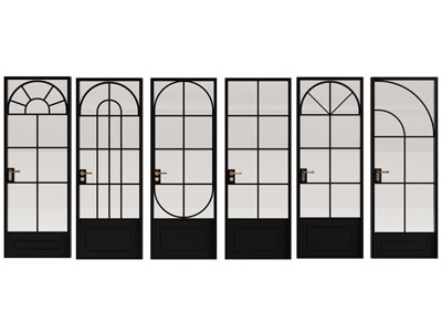 法式玻璃门 平开门3d模型 法式玻璃门 平开门