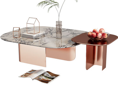 现代方形茶几边几