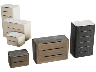 现代床头柜 斗柜