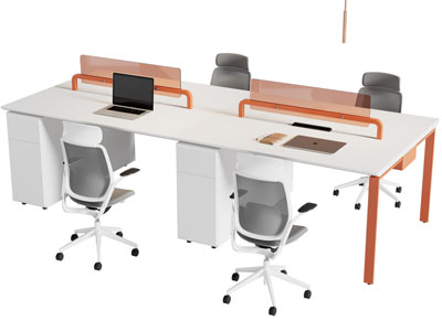 现代办公桌椅组合