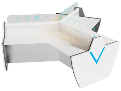 现代办公桌椅组合 电脑工作台