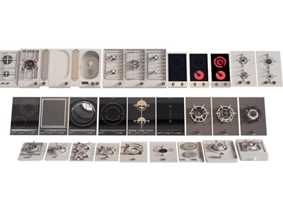 现代电磁炉 燃气灶 厨房电器3d模型 现代电磁炉 燃气灶 厨房电器