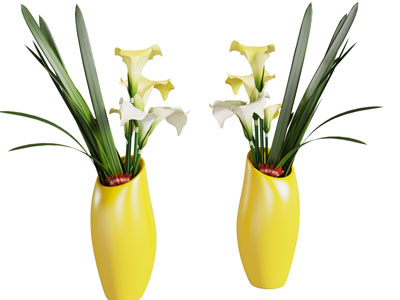 新中式花瓶花卉