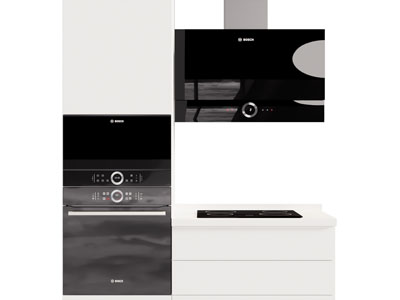 现代抽油烟机 燃气灶 烤箱 厨房电器3d模型 现代抽油烟机 燃气灶 烤箱 厨房电器