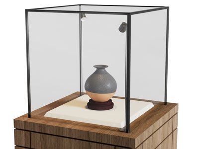 现代陶瓷器皿展柜 展台3d模型 现代陶瓷器皿展柜 展台