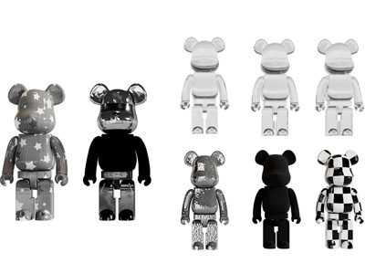 现代暴力熊雕塑雕刻摆件组合