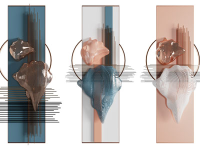 新中式立体装饰挂画 墙饰挂件