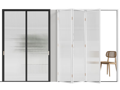 现代玻璃推拉门 折叠门3d模型 现代玻璃推拉门 折叠门