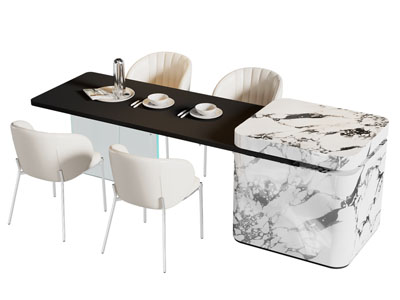 现代吧台餐桌椅组合