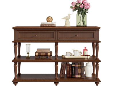 美式玄关柜 边柜3d模型 美式玄关柜 边柜