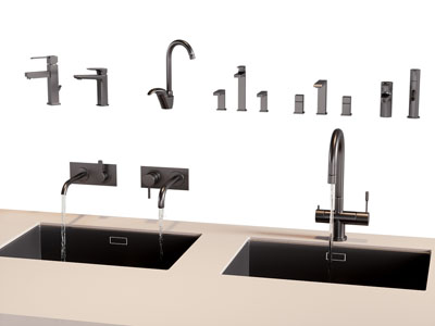 现代洗菜盆 水龙头