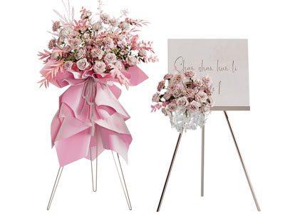 现代轻奢花束 美陈