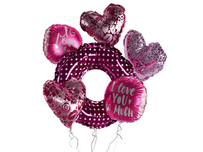 现代爱心气球墙饰挂件