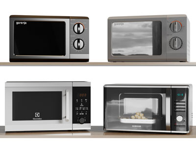 现代烤箱 厨房电器3d模型 现代烤箱 厨房电器