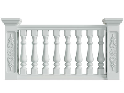 欧式雕花栏杆 围栏 护栏3d模型 欧式雕花栏杆 围栏 护栏