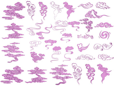 新中式祥云剪影 墙饰