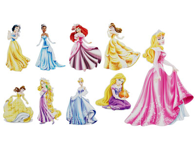 现代白雪公主剪影 墙贴 贴画 墙饰