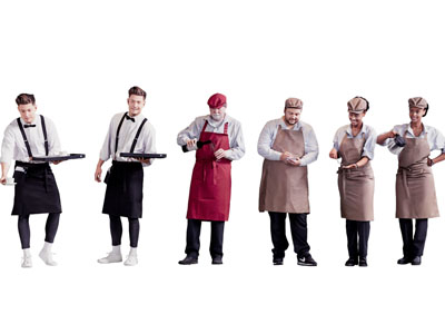 现代厨师 服务员 男人 女人 人物3d模型 现代厨师 服务员 男人 女人 人物