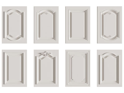 欧式实木柜门3d模型 欧式实木柜门