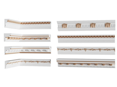 欧式雕花石膏线条 角线3d模型 欧式雕花石膏线条 角线